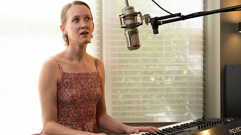 Amy McKenna Performing Too Many Too Much Live From Her Home Studio